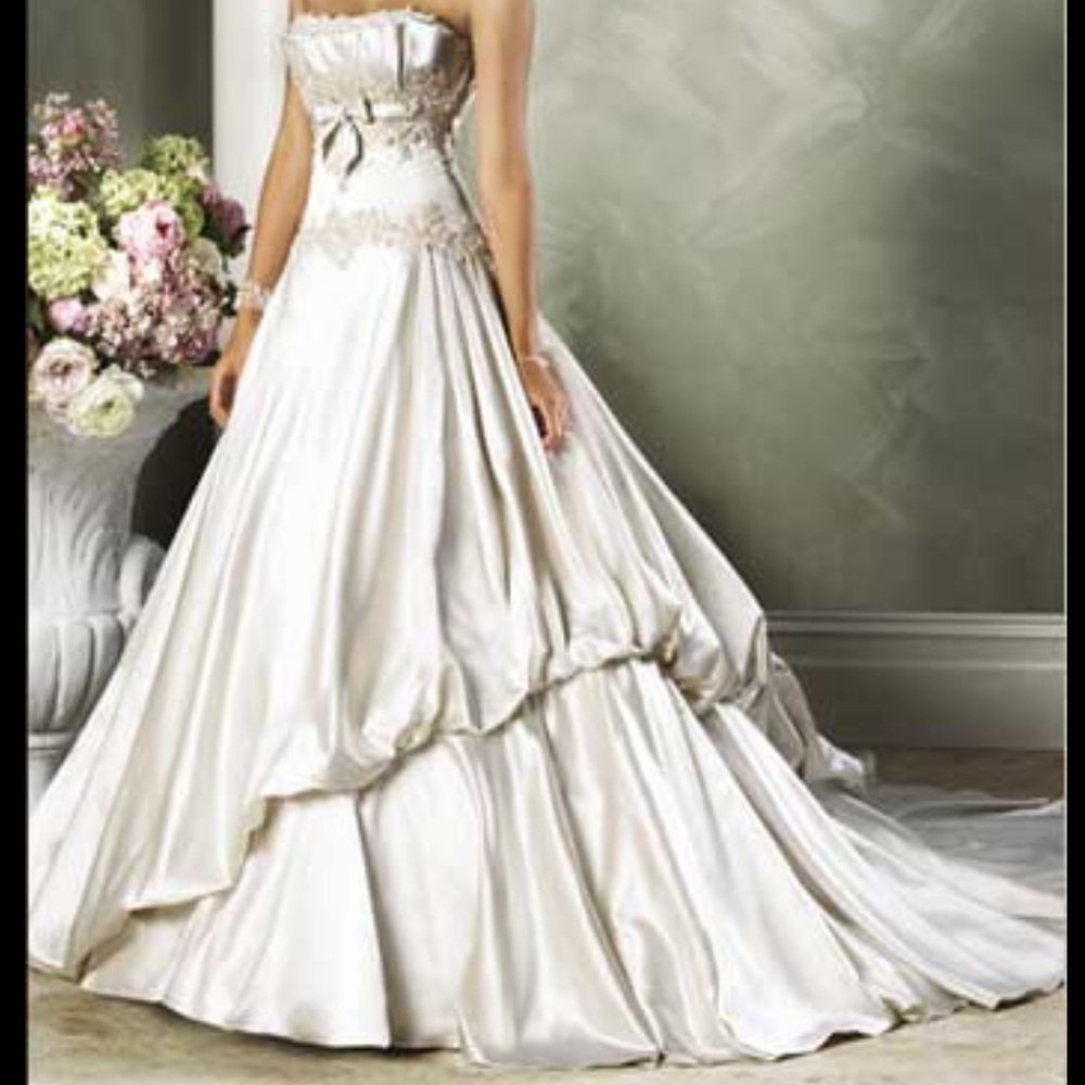 Maggie Sottero Sweetheart Satin wedding gown